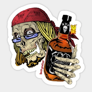 Sweet Amber Skull by Hard Grafixs© Sticker